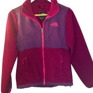 NORTH FACE Denali Jacket Women’s XS Polartec Fleece Pink Purple Berry Chest 36
